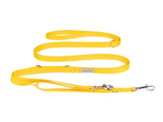 Amiplay Smycz regulowana 8in1 Samba dla psa rozm. S 15mm/400cm kolor żółty WYPRZEDAŻ