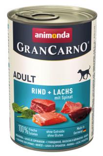 Animonda GranCarno Adult łosoś ze szpinakiem Mokra Karma dla psa op. 400g