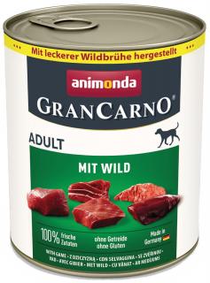 Animonda GranCarno Adult wieprzowina z dziczyzną Mokra Karma dla psa op. 800g