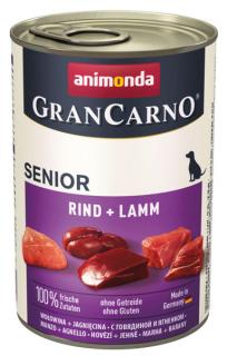 Animonda GranCarno Senior wołowina z jagnięciną Mokra Karma dla psa op. 400g