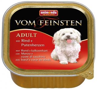 Animonda vom Feinsten DOG Adult wołowina z sercami (rindputeherzen) Mokra Karma dla psa op. 150g