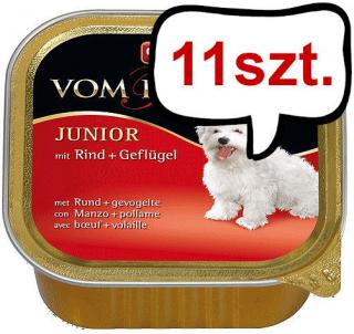 Animonda vom Feinsten DOG JUNIOR wołowina z drobiem (rindgeflugel) Mokra Karma dla szczeniaka op. 150g Pakiet 11szt.
