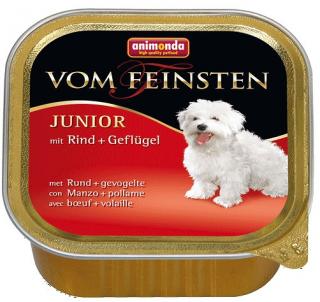 Animonda vom Feinsten DOG JUNIOR wołowina z drobiem (rindgeflugel) Mokra Karma dla szczeniaka op. 150g