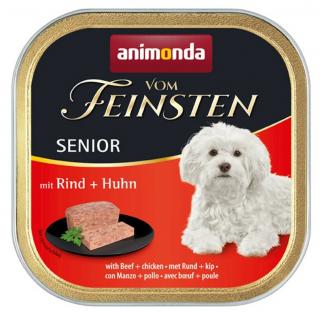 Animonda vom Feinsten DOG Senior wołowina z drobiem (rindgeflugel) Mokra Karma dla psa op. 150g