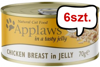 Applaws Natural Cat Food Kurczak w galarecie Mokra Karma dla kota op. 70g PUSZKA Pakiet 6szt.