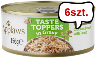 Applaws Taste Toppers Chicken Breast with Lamb Mokra Karma dla psa op. 156g PUSZKA Pakiet 6szt.
