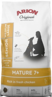 Arion Original Mature/Senior 7+ MediumLarge ChickenRice Sucha Karma dla psa op. 12kg