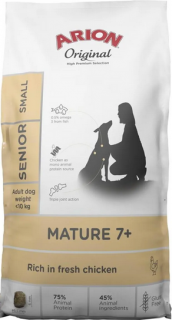 Arion Original Mature/Senior 7+ Small ChickenRice Sucha Karma dla psa op. 7kg