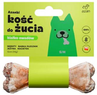 Azan Kość do żucia Azanki Adult S/M z białkiem owadów op. 55g