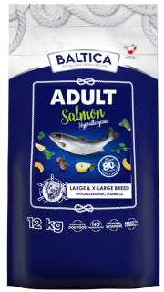 Baltica Excellent Hypoallergenic Adult Large Salmon Sucha Karma dla psa op. 12kg + Eko Torba GRATIS