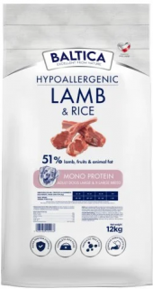 Baltica Hypoallergenic Adult Large LambRice Sucha karma dla psa op. 12kg + Eko Torba GRATIS
