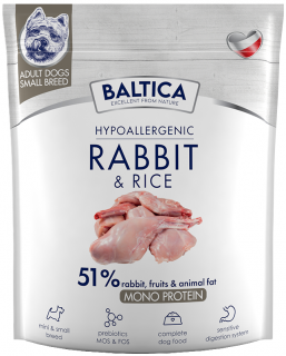 Baltica Hypoallergenic Adult Small RabbitRice Sucha karma dla psa op. 1kg