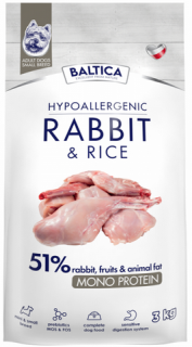 Baltica Hypoallergenic Adult Small RabbitRice Sucha karma dla psa op. 3kg