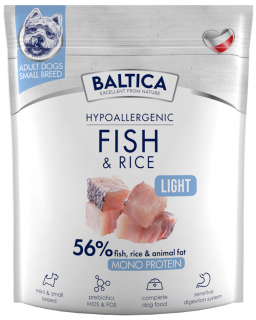Baltica Hypoallergenic Light Adult Small FishRice Sucha karma dla psa op. 1kg