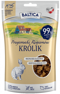 Baltica Monobiałkowe Przysmaki Regionów Królik dla psa op. 80g