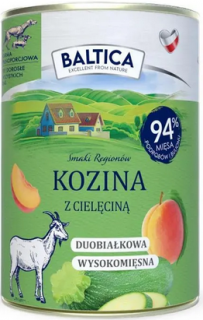 Baltica Smaki Regionów Adult Kozina z Cielęciną Mokra Karma dla psa op. 400g