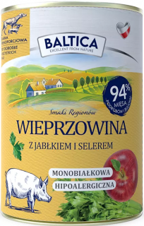 Baltica Smaki Regionów Adult Wieprzowina z Jabłkiem Mokra Karma dla psa op. 400g