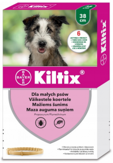 Bayer Kiltix Obroża na kleszcze i pchły dla psa dł. 38cm [Data ważności: 09.2025]