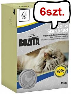 Bozita IndoorSterilised w galaretce Mokra Karma dla kota op. 190g Pakiet 6szt.