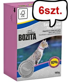 Bozita Sensitive HairSkin Mokra Karma dla kota op. 190g Pakiet 6szt.