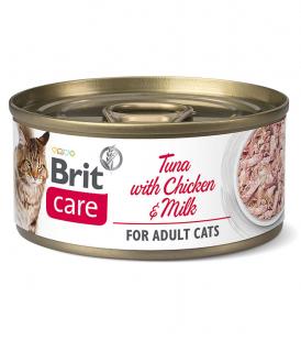 Brit Care Adult Tuna with ChickenMilk Mokra Karma dla kota op. 70g [Data ważności: 20.08.2024]