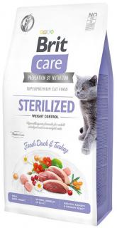 Brit Care Cat Sterilized Weight Control Fresh DuckTurkey Sucha Karma dla kota op. 7kg