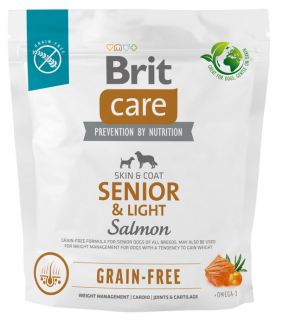 Brit Care Grain-Free SeniorLight Salmon Sucha Karma dla psa op. 1kg