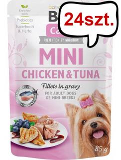 Brit Care Mini Adult ChickenTuna Mokra Karma dla psa op. 85g Pakiet 24szt.