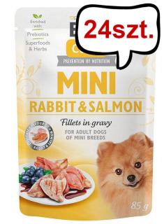 Brit Care Mini Adult RabbitSalmon Mokra Karma dla psa op. 85g Pakiet 24szt.