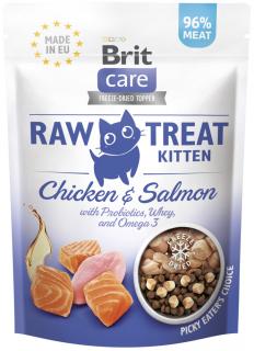 Brit Care Przysmak Raw Treat Kitten ChickenSalmon dla kociąt op. 40g [Data ważności: 01.05.2025]