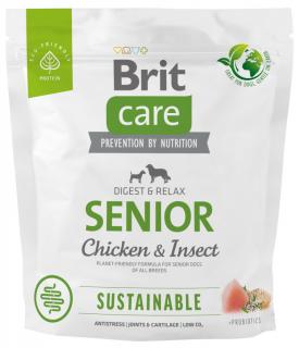 Brit Care Sustainable Senior ChickenInsect Sucha Karma dla psa op. 1kg [Data ważności: 20.08.2024] WYPRZEDAŻ