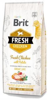 Brit Fresh Adult Chicken with Potato Sucha Karma dla psa op. 2x12kg MEGA-PAK