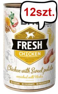 Brit Fresh Adult ChickenSweet Potato Mokra Karma dla psa op. 400g Pakiet 12szt. [Data ważności: 30.05.2024]
