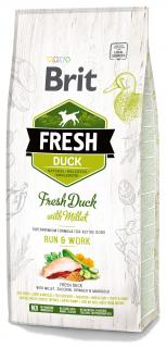 Brit Fresh RunWork Adult Active Duck with Millet Sucha Karma dla psa op. 12kg