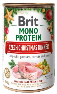 Brit Mono Protein Adult Christmas Carp Mokra Karma dla psa op. 400g