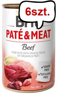 Brit PateMeat Adult Beef Mokra Karma dla psa op. 800g Pakiet 6szt.