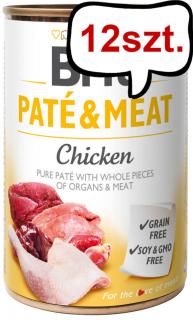 Brit PateMeat Adult Chicken Mokra Karma dla psa op. 400g Pakiet 12szt.