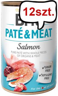 Brit PateMeat Adult Salmon Mokra Karma dla psa op. 400g Pakiet 12szt.