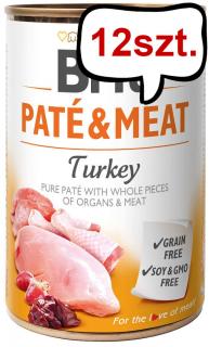 Brit PateMeat Adult Turkey Mokra Karma dla psa op. 400g Pakiet 12szt.