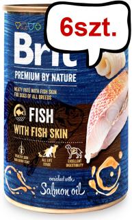 Brit Premium by Nature Fish with Fish Skin Mokra Karma dla psa op. 400g Pakiet 6szt.