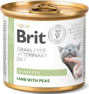 Brit Veterinary Diet Diabetes LambPea Mokra Karma dla kota op. 200g