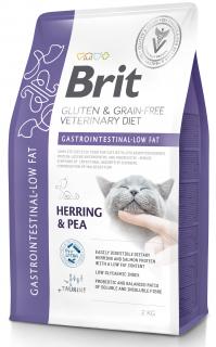 Brit Veterinary Diet Gastrointestinal LOW FAT HerringPea Sucha Karma dla kota op. 2kg