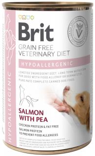 Brit Veterinary Diet Hypoallergenic SalmonPea Mokra Karma dla psa op. 400g