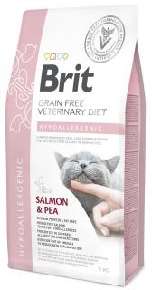 Brit Veterinary Diet Hypoallergenic SalmonPea Sucha Karma dla kota op. 5kg
