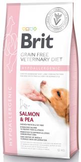 Brit Veterinary Diet Hypoallergenic SalmonPea Sucha Karma dla psa op. 12kg