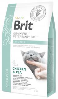 Brit Veterinary Diet Struvite ChickenPea Sucha Karma dla kota op. 2kg