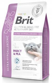 Brit Veterinary Diet Ultra-Hypoallergenic InsectPea Sucha Karma dla kota op. 2kg