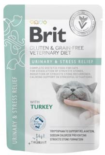 Brit Veterinary Diet UrinaryStress Relief Turkey Mokra Karma dla kota op. 85g SASZETKA