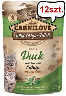 Carnilove Adult DuckCatnip Mokra Karma dla kota op. 85g Pakiet 12szt.