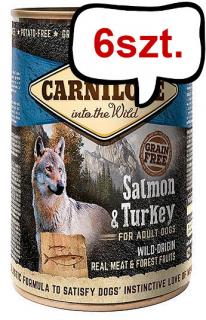 Carnilove Adult SalmonTurkey Mokra Karma dla psa op. 400g Pakiet 6szt.
